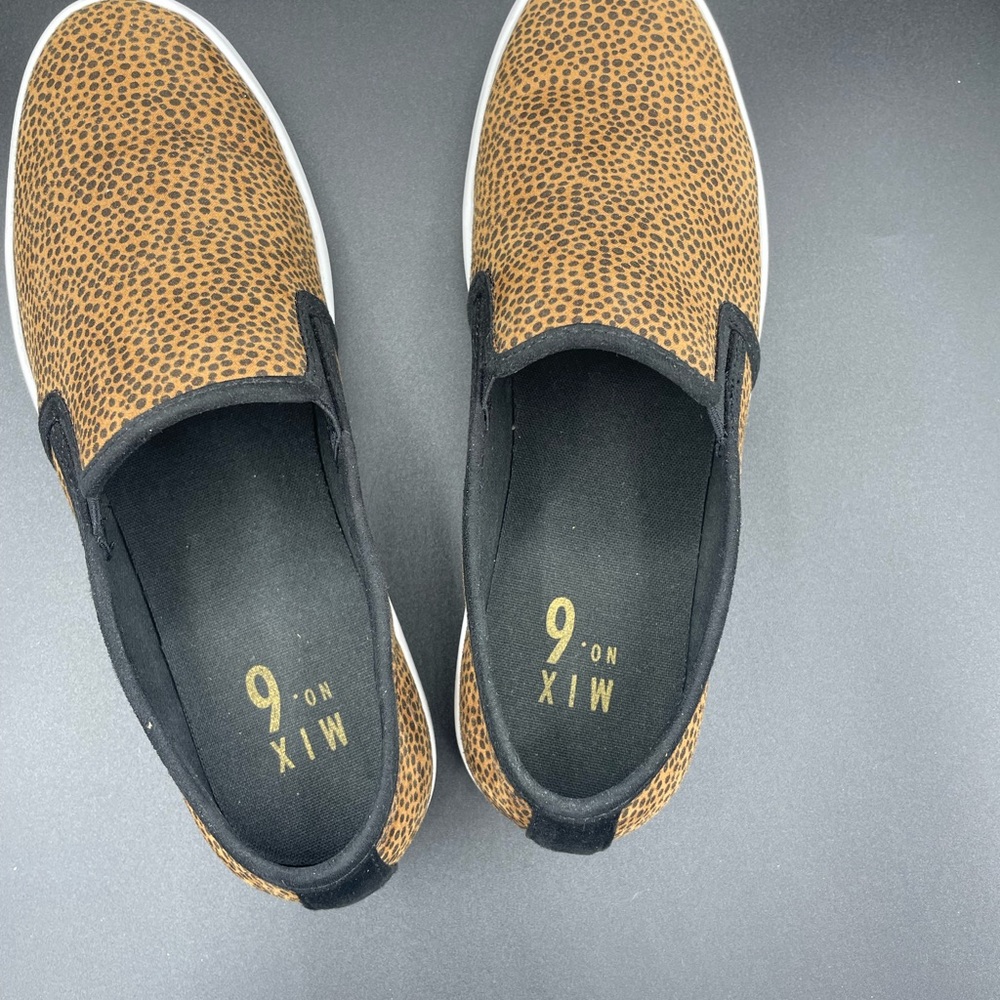 Mix No. 6 Fraycia Medium Brown with Animal Print Slip-on Shoe Size 8. - Picture 7 of 9